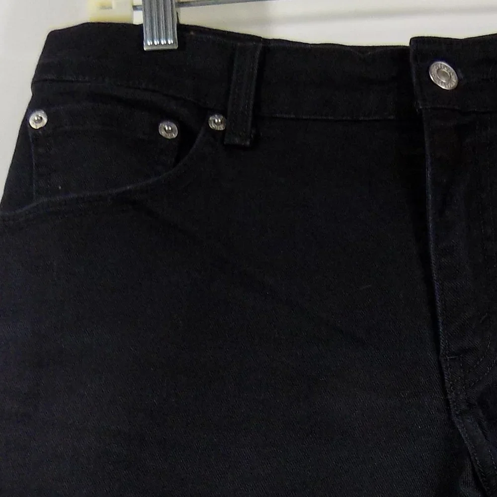 Levi's 550 Relaxed Boot Cut Black Jeans Size 10M - Picture 5 of 10